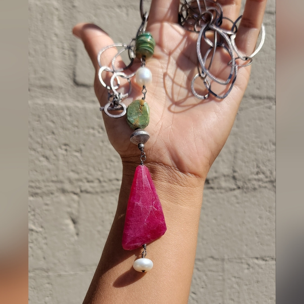 Artisan Handcrafted Huge Solid Brushed 925 Sterli… - image 4